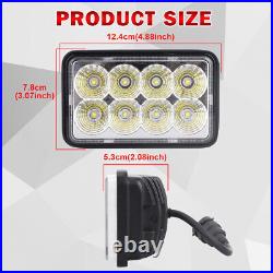 4PCS TL650 LED Work Tractor Light For Ford New Holland Skid Steer High/low Beam