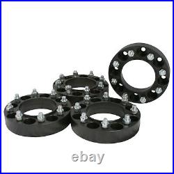 4pc 2 Skid Steer Steel Black Wheel Spacers for 8 Lug John Deere New Holland