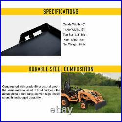 5/16 Quick Attachment Mount Plate for Kubota Bobcat JD Skidsteer Thick Steel