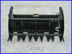 72 Brush Root Rake Clam Grapple Attachment Fits Skid Steer Tractor Quick Attach