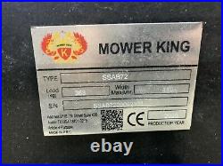 72 Inch Skid Steer Sweeper Mower King Cat Case Bobcat ASV Gehl Kubota Bobcat JCB