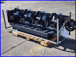 72 Rotary Tiller Cultivator Soil Conditioner Hydraulic Skid Steer Attachment