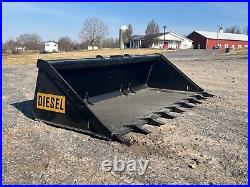 80 Heavy Duty Low Profile Skid Steer Tooth Bucket