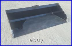 80 Skid Steer Severe Duty Low Profile Smooth Bucket Fits Skid Steer Loader QA