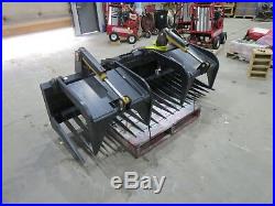 80 inch skid steer silage rock grapple Heavy Duty NEW Case Bobcat Cat Kubota ASV
