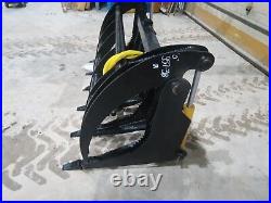 84 Inch skid steer MS Attachments root rake grapple Heavy Duty Cat Case Bobcat