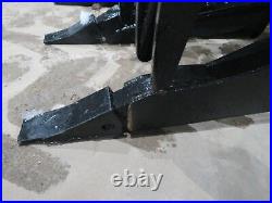 84 Inch skid steer MS Attachments root rake grapple Heavy Duty Cat Case Bobcat