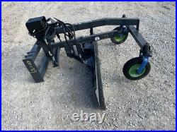 87 Grader Blade Attachment Fits Skid Steer Quick Attach Requires 12 Volt