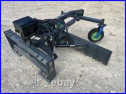 87 Grader Blade Attachment Fits Skid Steer Quick Attach Requires 12 Volt