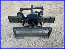 87 Grader Blade Attachment Fits Skid Steer Quick Attach Requires 12 Volt