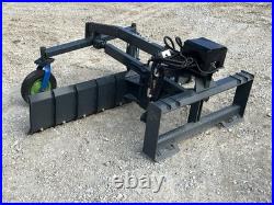 87 Grader Blade Attachment Fits Skid Steer Quick Attach Requires 12 Volt
