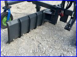 87 Grader Blade Attachment Fits Skid Steer Quick Attach Requires 12 Volt