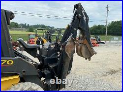 Bradco 609 Backhoe Attachment For Skid Steer Loaders, 12 Bucket, Outriggers