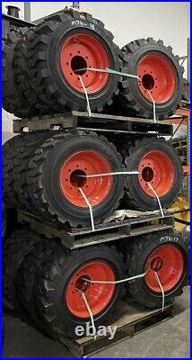 Brand new set 4 tires with rims original bobcat 10-16.5 for sale For skid steer