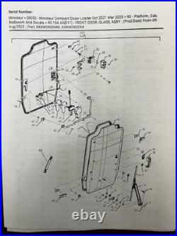 Case DL550, TV620B, New Holland C362 Skid Steer Front Glass Windshield Kit Used