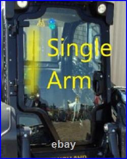 Case New Holland Single Arm LEXAN Polycarbonate Forestry Door Skid Steer 1/4