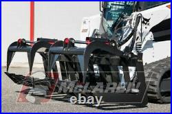 Dual Root Grapple Bucket Heavy Duty Skid Steer Attachment for New Holland 78