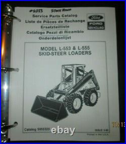 FORD NEW HOLLAND L-553 & L-555 Skid-Steer Loaders Service Parts Manual Catalog