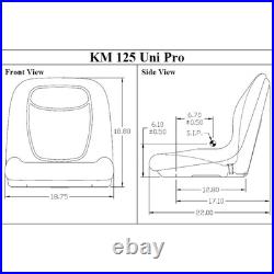 Fits Ford New Holland Black Skid Steer Seat Fits LS120 LS125 LS140 LS150 LS