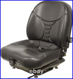 Fits New Holland Skid Steer Seat & Mechanical Suspension Black Vinyl Fits New Holland Skid Steer Seat & Mechanical Suspension Black Vinyl