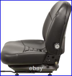 Fits New Holland Skid Steer Seat & Mechanical Suspension Black Vinyl