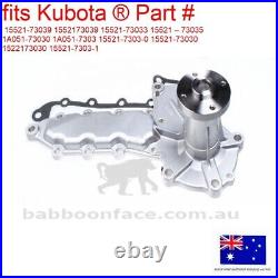 For Kubota Water Pump KX161-2 R410 R410B R420 R510 R510B R520 L454 L455 L553