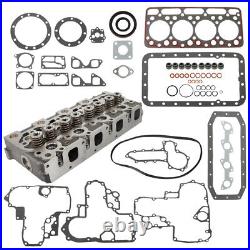 For New Holland L555 L553 Skid-Steer Loader Complete Cylinder Head& Gasket