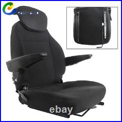 For New Holland Loader/ Backhoe Seat Assy Fits Various Models Black Cloth New