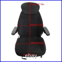 For New Holland Loader/ Backhoe Seat Assy Fits Various Models Black Cloth New