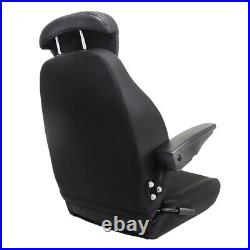 For New Holland Loader/ Backhoe Seat Assy Fits Various Models Black Cloth New