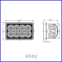 For New Holland Skid Steer LX465 LX485 LX565 LX665 LX865 LX885 2X LED Work Light