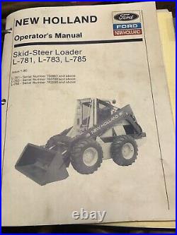 Ford new holland service manual Skid Steer L-781 783 785 L-555 553