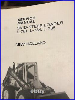 Ford new holland service manual Skid Steer L-781 783 785 L-555 553