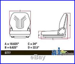 Grammer Msg75 Seat Skidsteer Const. Turf Case Bobcat John Deere New Holland
