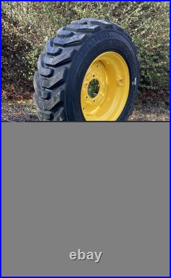HD 10-16.5 SKS-8 Skid Steer Tires/Rims for New Holland L553, L555 & more (6LUG)