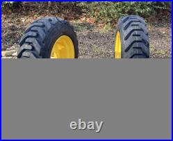 HD 10-16.5 SKS-8 Skid Steer Tires/Rims for New Holland L553, L555 & more (6LUG)
