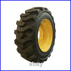Heavy Duty 10-16.5 MuddyBuddy Skid Steer Tires/Rims for New Holland & more(6LUG)