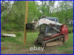 Kubota/skid steer/new holland attachment, pole setter /sapling ripper