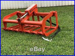 MTL Attachments Compact Tractor-Skid Steer 48 Root Grapple Bucket-Free Ship-USA