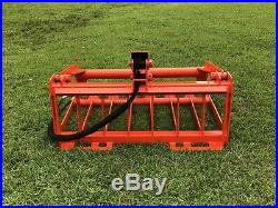 MTL Attachments Compact Tractor-Skid Steer 48 Root Grapple Bucket-Free Ship-USA