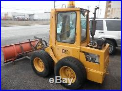 Military Surplus Low hour Diesel SKID STEER with Meyer snow plow ENCLOSED CAB