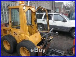 Military Surplus Low hour Diesel SKID STEER with Meyer snow plow ENCLOSED CAB