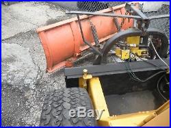 Military Surplus Low hour Diesel SKID STEER with Meyer snow plow ENCLOSED CAB