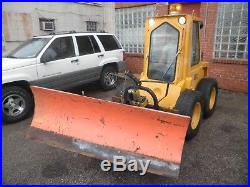 Military Surplus Low hour Diesel SKID STEER with snow plow and broom ENCLOSED CAB