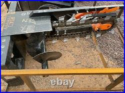 Mower King Skidsteer 4' Trencher Hydraulic Attachment CAT Bobcat FREE SHIPPING