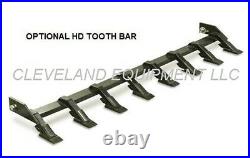 NEW 60 LOW PROFILE TOOTH BUCKET Skidsteer Loader Attachment Industrial Teeth 5