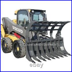 NEW 72 CID EXTREME-DUTY GRAPPLE RAKE ATTACHMENT with TEETH Skid Steer Loader 6