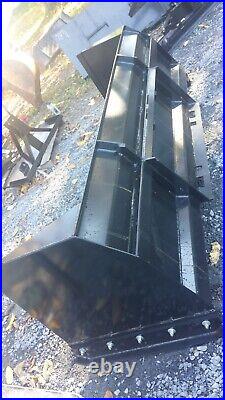 NEW 8' HD SKID STEER/TRACTOR LOADER SNOW BOX PUSHER PLOW bobcat, Holland, case 96