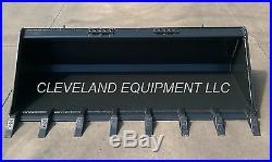 NEW 84 TOOTH BUCKET Low Profile Skid Steer Loader Attachment Teeth Holland Gehl