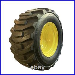 NEW HD 33X15.5-16.5 XD2010 Skid Steer Tires/Rims for New Holland & more-14PLY